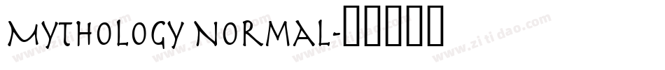 Mythology Normal字体转换